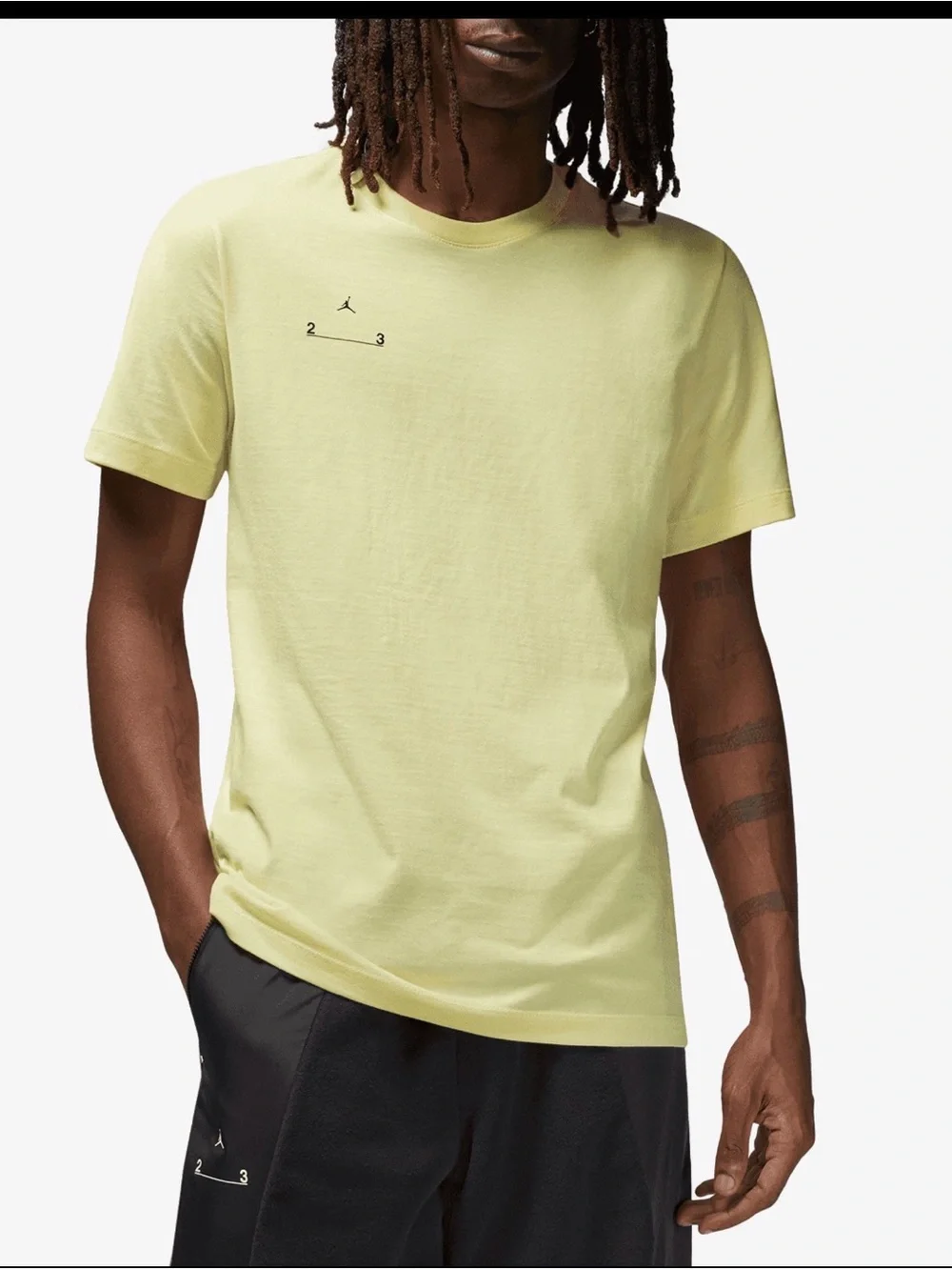 Jordan 23 Engineered T Shirt Men's M Yellow 2022 Version 3.2 Graphic Tee